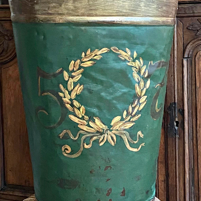 Antique 19th Century French Green Grape Hod