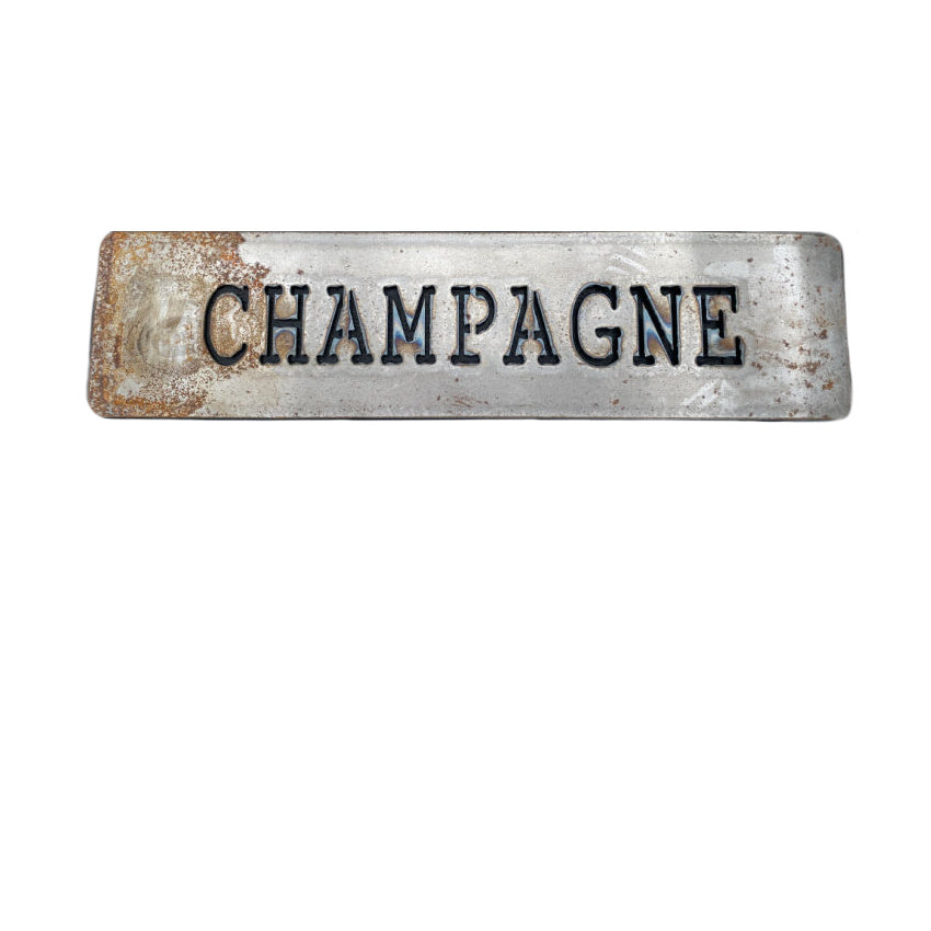 antique french vitner sign Champagne