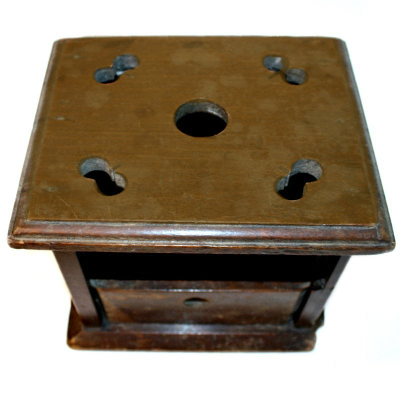 Antique French Country Wood Chaufferette Foot Warmer