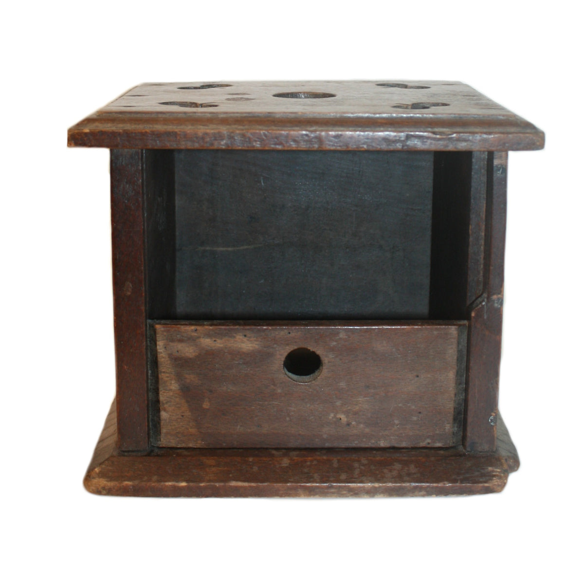 Antique French Country Wood Foot Stove