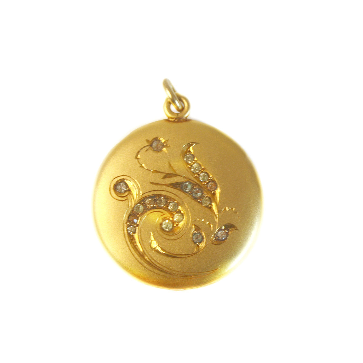 Antique Flower Gold Locket