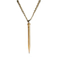 Antique Gold Filled Pencil Necklace