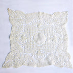 Antique hand made lace bridal handkerchief