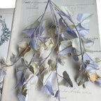 Vintage Lavender Purple Velvet and Satin Ivy Millinery Spray