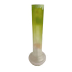 French antique enameled glass vase styled in elegant interior setting