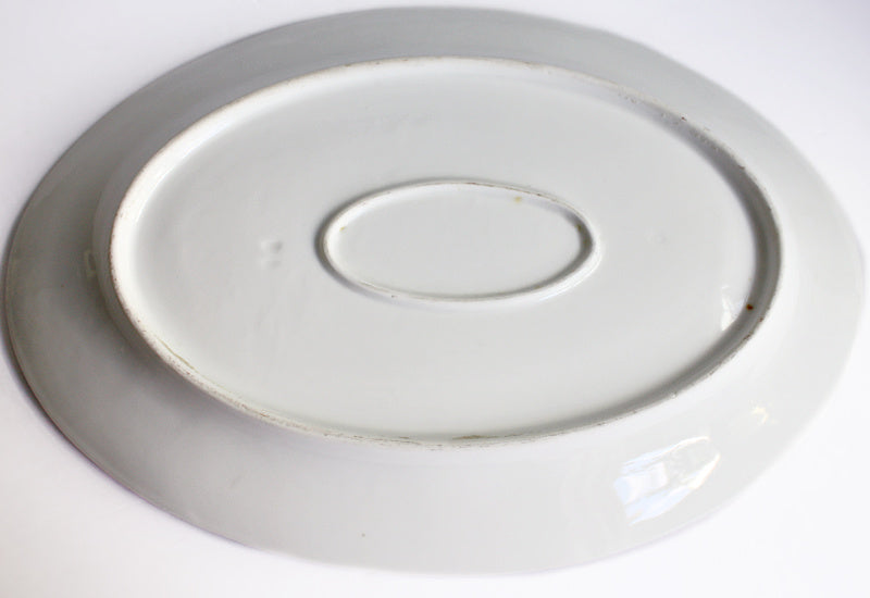 Limoges プレート　フランスアンティーク Large Antique French Limoges Floral and Birds Platter