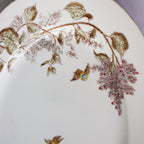 Large Antique French Limoges Floral and Birds Platter