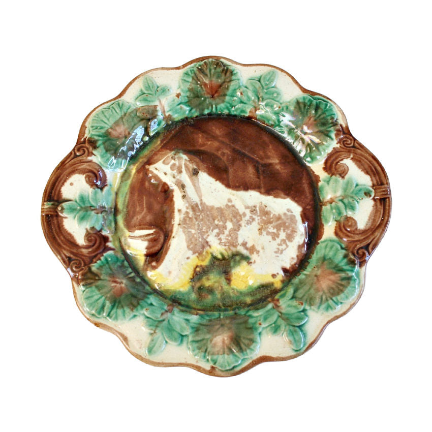 Antique George Jones Dog Platter