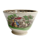 Early Antique Pearlware Child's Toy Tea Bowl & Saucer