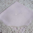 Rare Battenberg Lace Placemats & Napkins Set for 8 with Runner – Petal Pink Linen