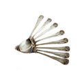 antique sterling silver hot chcolate spoon set