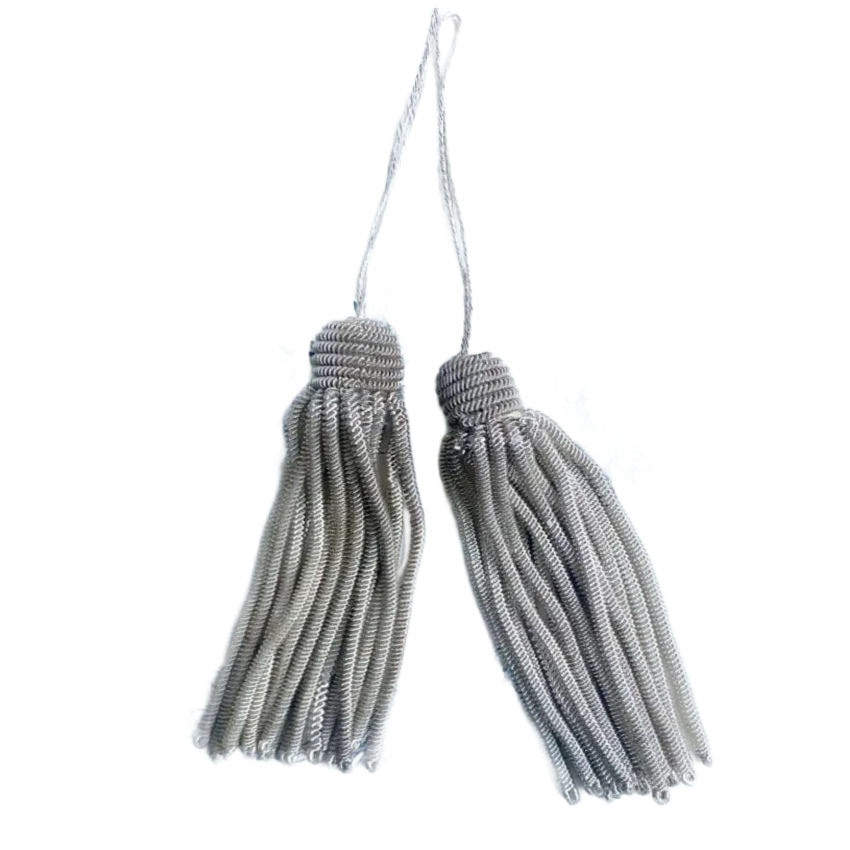 Antique French Real Silver Bullion Tassel