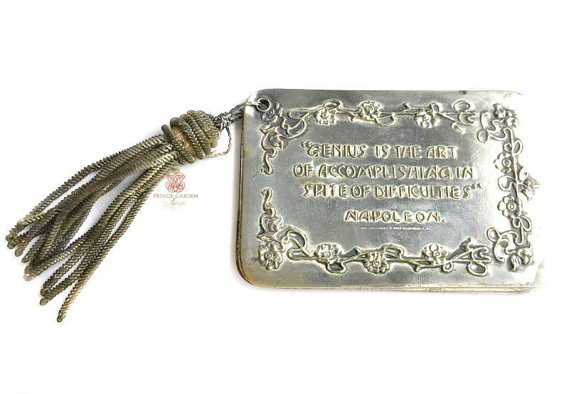 Antique Silver Aide de Memoir Carnet de Bal Napoleon