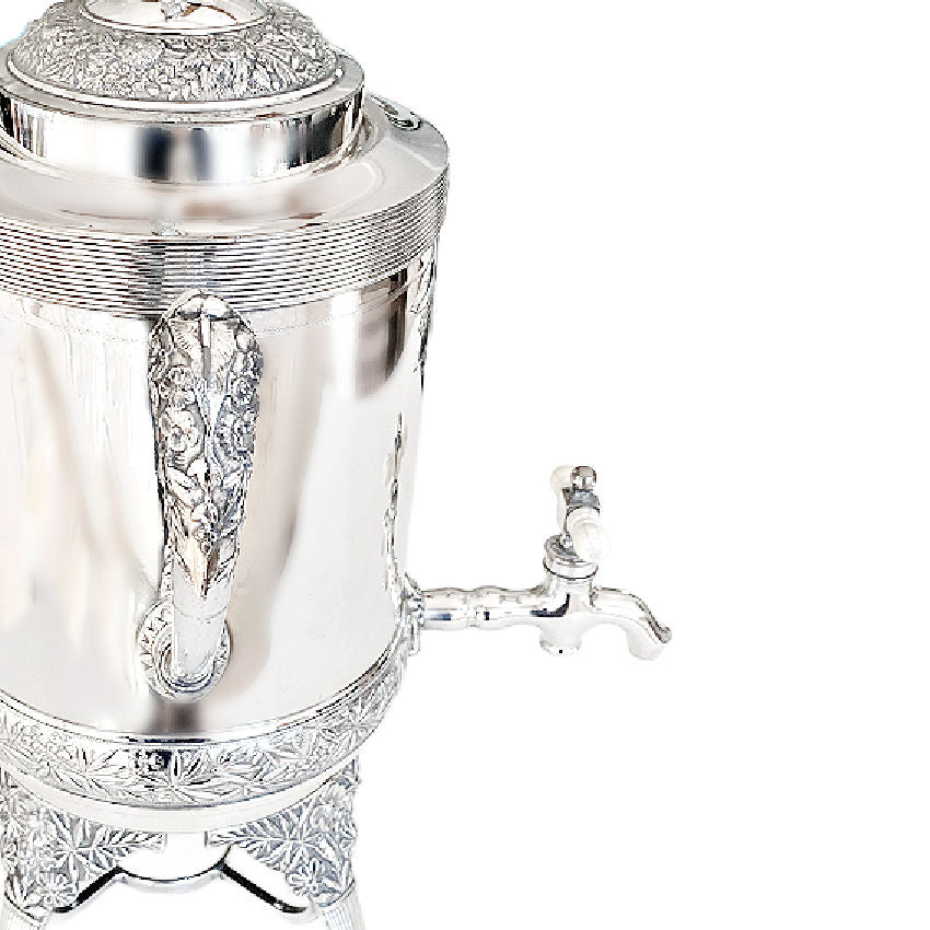 19th Century Aesthetic Design Silver Plated Tea Urn