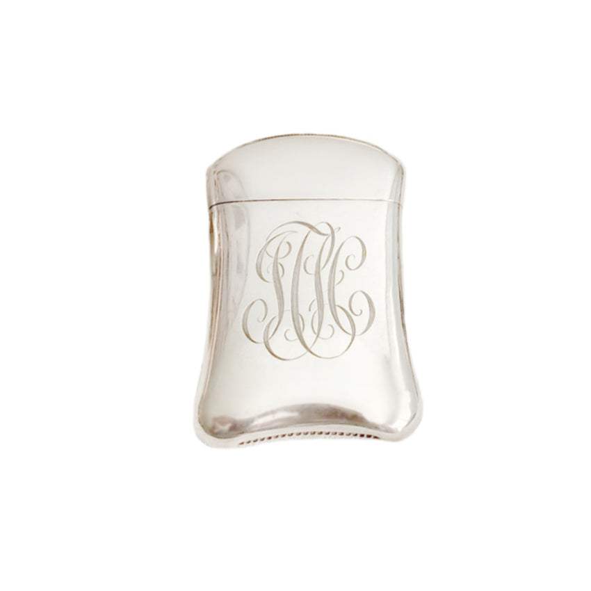 Antique Sterling Silver Vesta Case Monogrammed J C