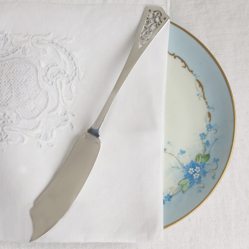 4 Antique French Sterling Silver Fish Knives  Henri Lapeyre