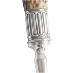 Antique Stag Horn Handled Stilton Server with Sterling Silver Mount