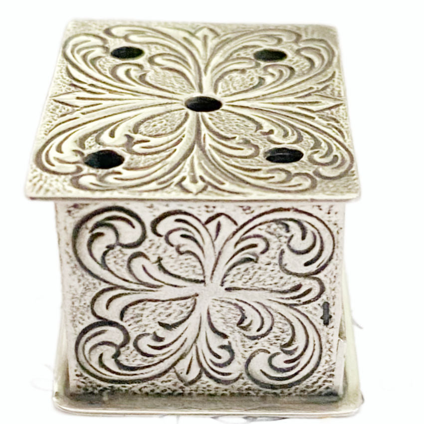 Antique sterling silver foot warmer