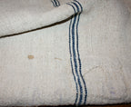 19th Century French Hand Woven Heavy Linen Grain Sack