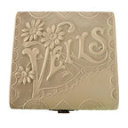 Antique Celluloid Embossed Box for Hat Veils