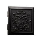 Antique miniature Union case with embossed Rococo scroll design and gentleman’s portrait inside. Rare 2-1/8" Victorian photographic keepsake collectible.