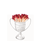 Vintage 1952 Pleasance & Harper silver-plated trophy cup engraved H.G.C. A charming mid-century collectible with light age wear and small dents consistent with age- holding red matches. 