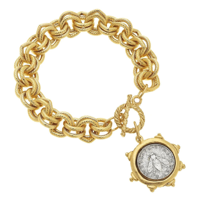 Bee Lira Chain Bracelet