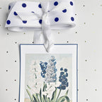 Blue Blooming Bulbs Tag Set of 6 & Ribbon