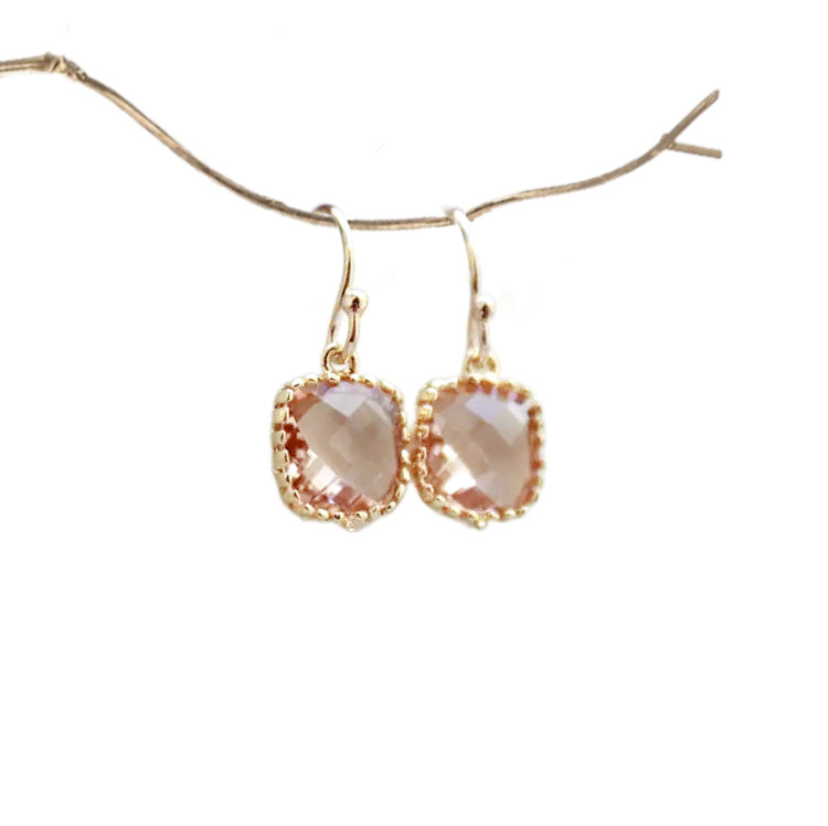 Pink gold French Earrings