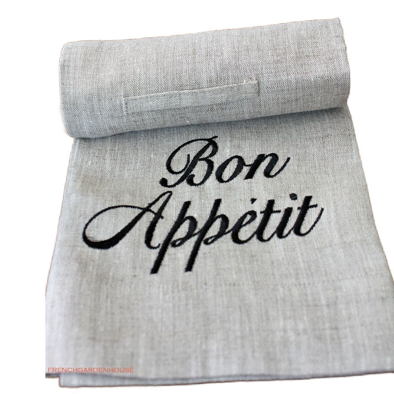 luxury linen towel Bon Appetit