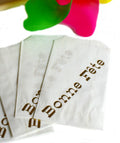 French Bonne Fete Glassine Party Favor Bags