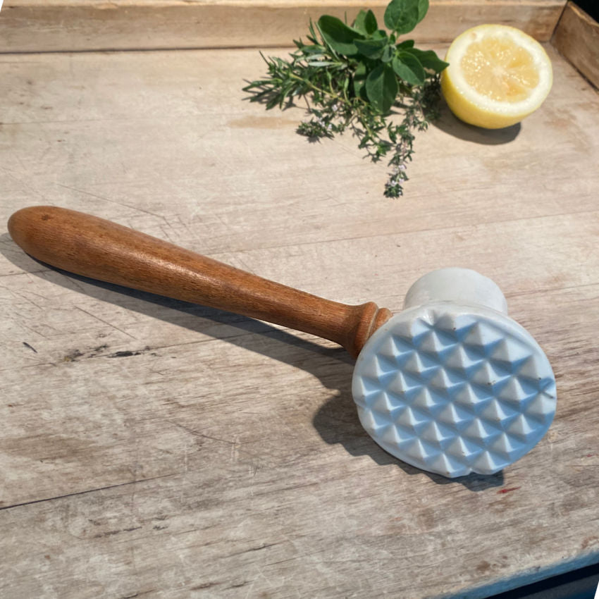 Early Ironstone Meat Tenderizer Mallet