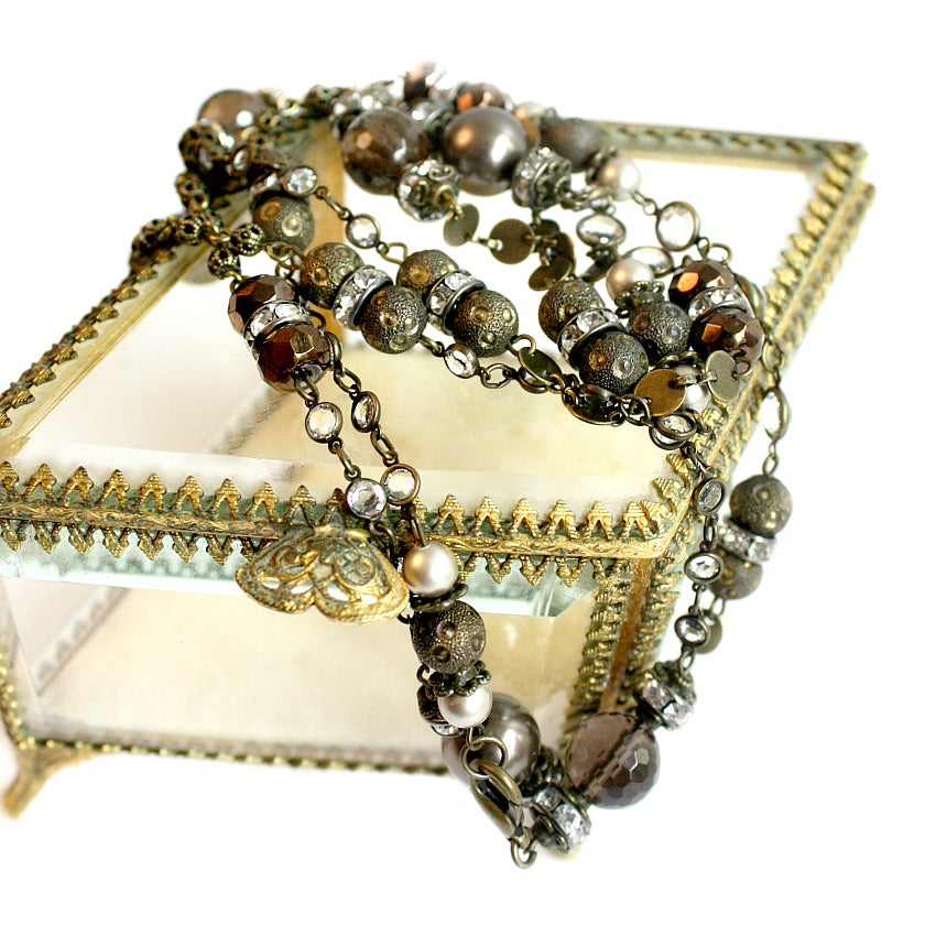 Artist Made Mixed Metals Wrap Necklace