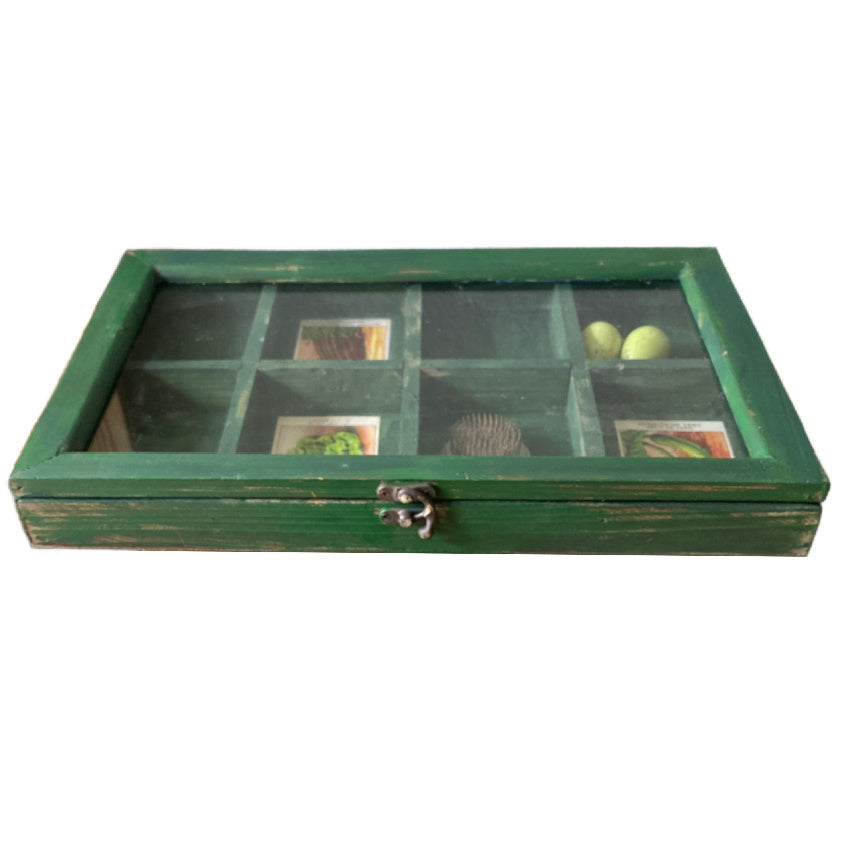 Vintage French Country Painted Seed Box