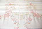 Heirloom Vintage Madeira White Floral Hand Embroidered Tablecloth 12 Napkins