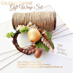 Autumn gift wrapping set