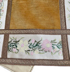 French Gold Velvet and Gold Bullion Table Runner