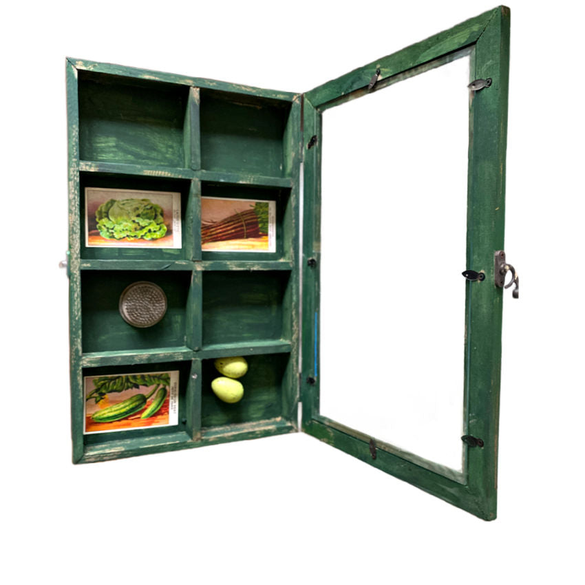 Vintage French Country Painted Seed Box