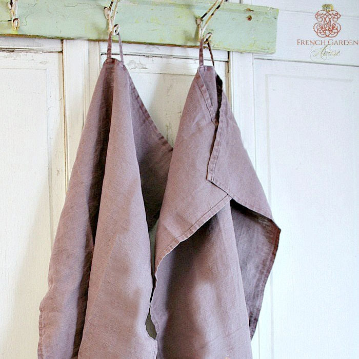Organic Linen Lavender Towel