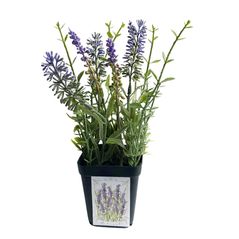 Petite Grower&#39;s Faux French Lavender Pot