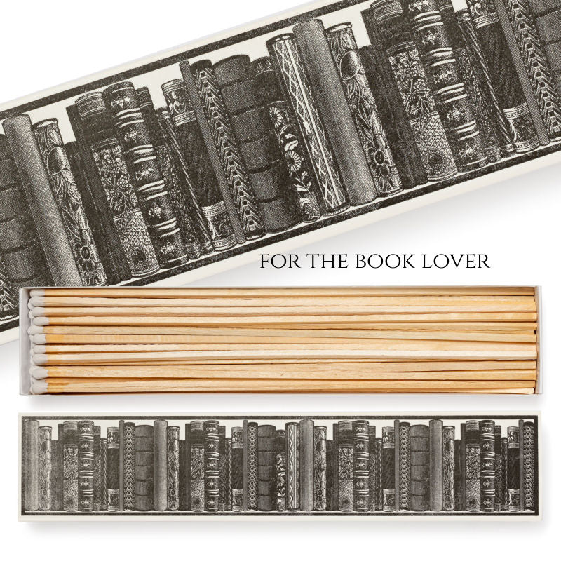 Book lover long designer matches