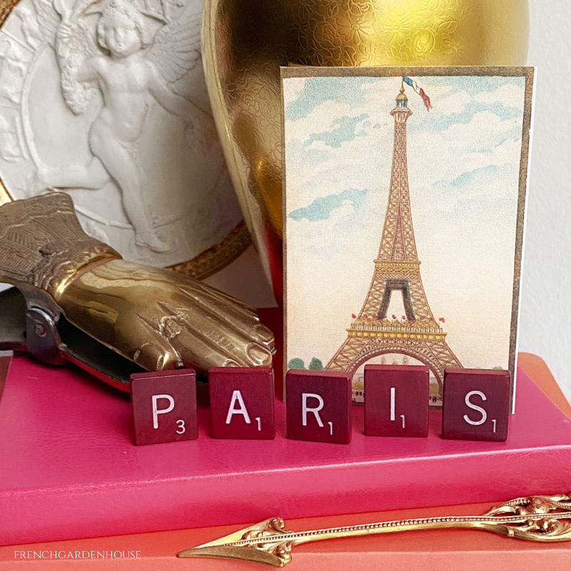 Vintage Game PARIS Letters