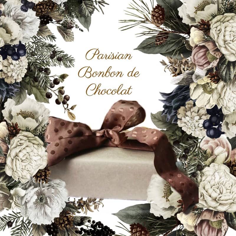 Parisian Bonbon de Chocolat French Wired Ribbon