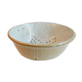 Antique Large Country Yellow Ware Colander or Cheese Strainer