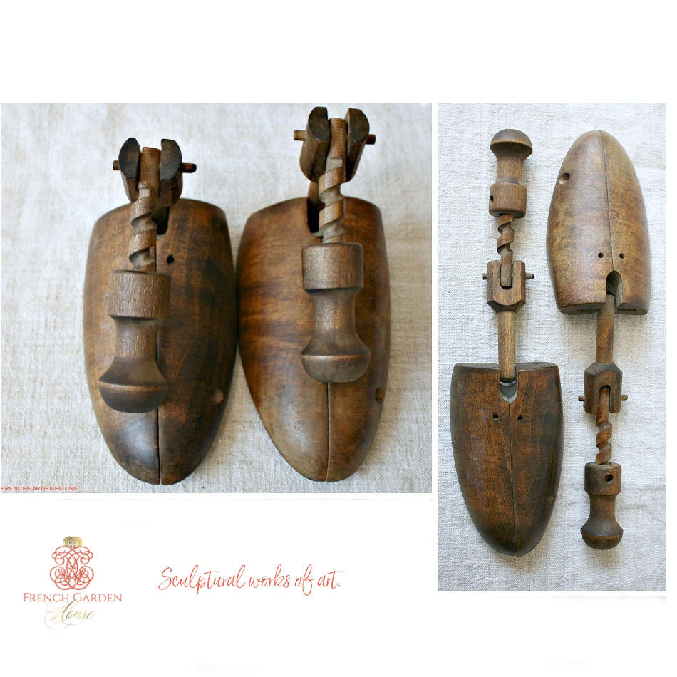 Antique Shoe Stretchers with Wood Screw