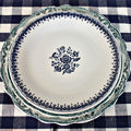 Blue & White Floral Transfer Plate Royal Sphinx Petrus Regout