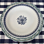 Blue & White Floral Transfer Plate Royal Sphinx Petrus Regout