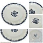 Blue & White Floral Transfer Plate Royal Sphinx Petrus Regout