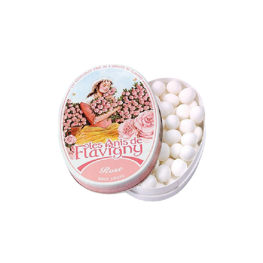 French Tin of Rose Flavored Mints