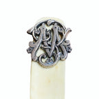 Antique silver monoram